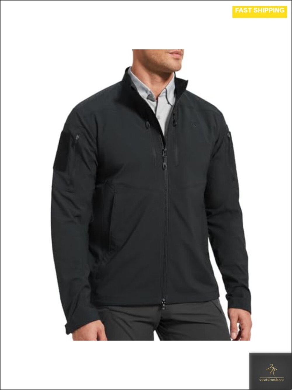 Men's Lightweight Stretch Tactical Jacket for Work Military EDC